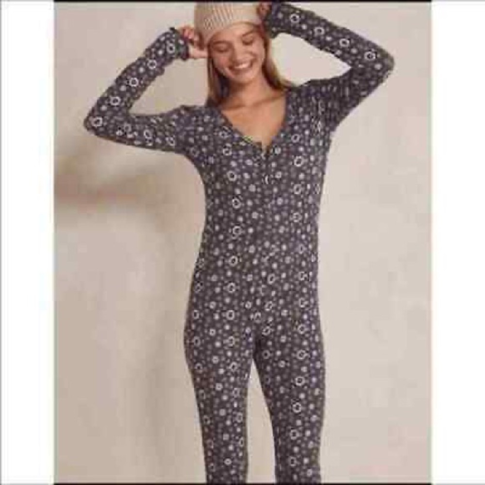 Free People Intimates Home Alone Long Johns
